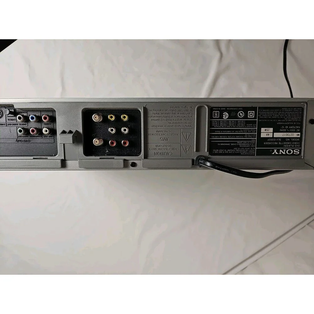 Sony SLV-D350P DVD VHS Combo Player Hi-Fi VCR Tested Working No Remote